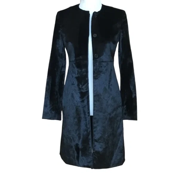Theory Velvet Style Classic Coat
